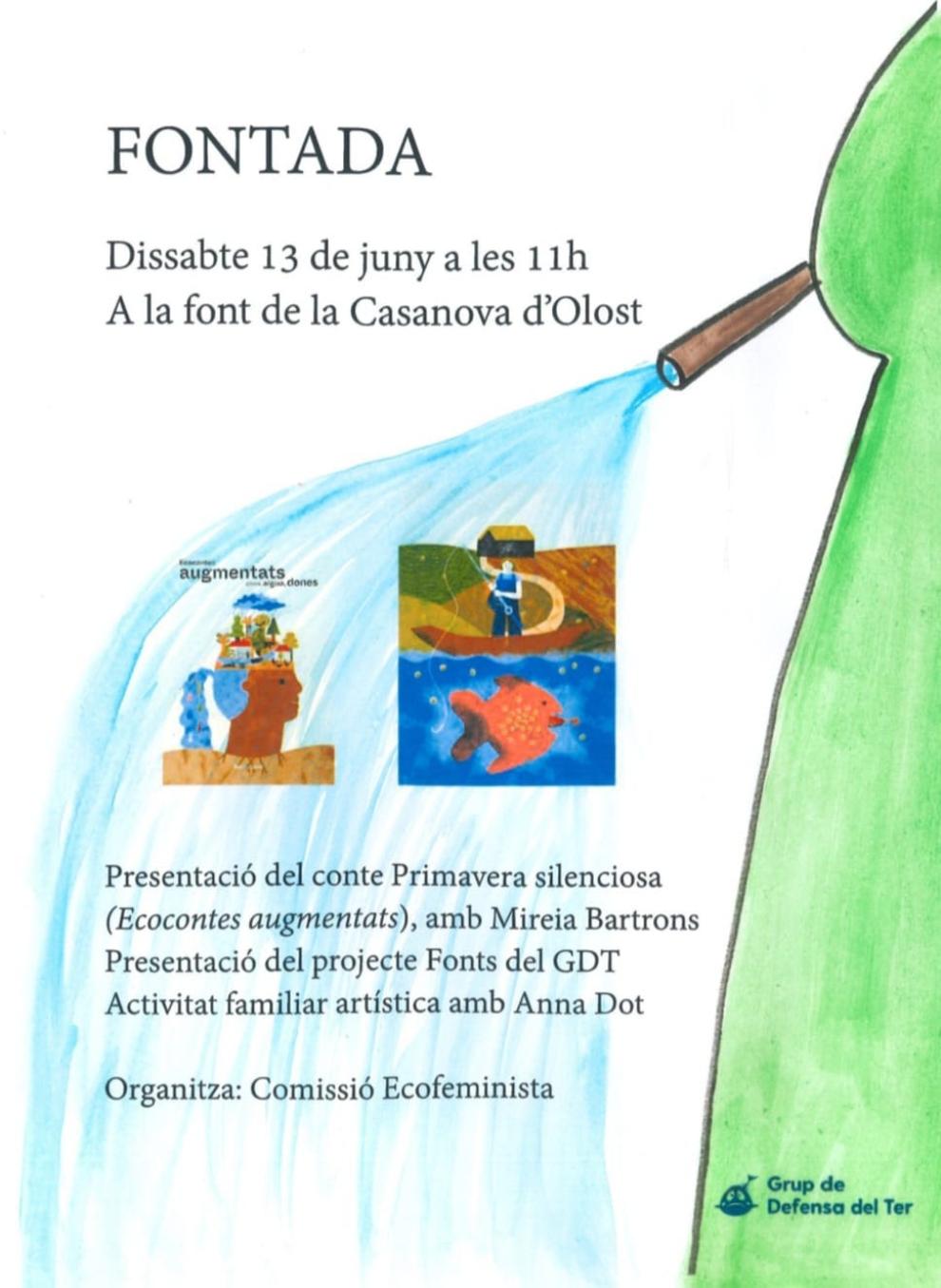 Trobada a la Font de la Casanova d'Olost amb activitats per a tots els públics